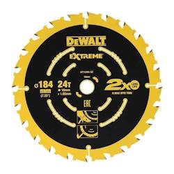 Lame de scie circulaire Elite Series carbure C3 jaune Ø184x16 mm DEWALT - jaune métal DT10302-QZ_0
