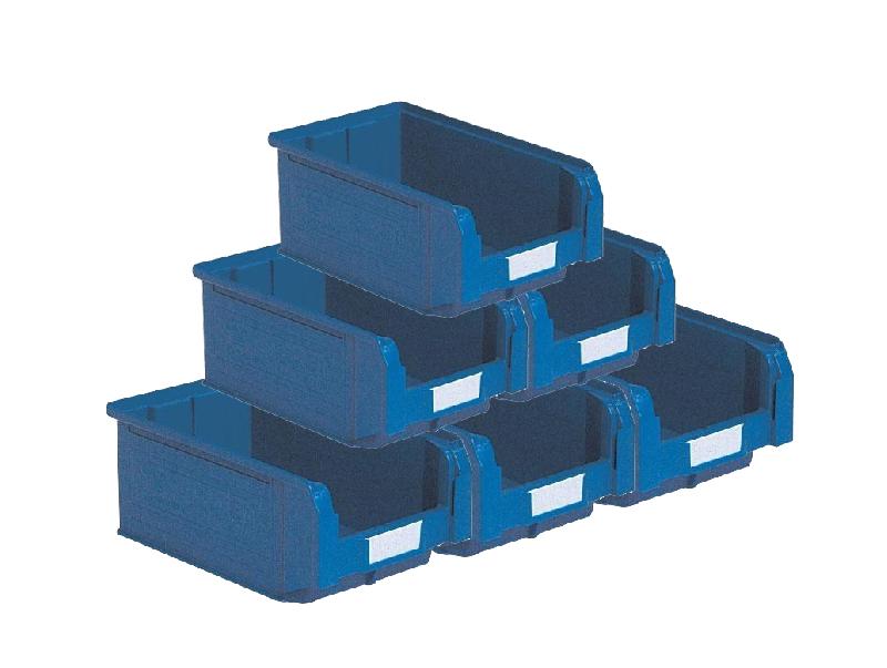 Lot de 21 bacs à bec plastique 9.4l bleu_0
