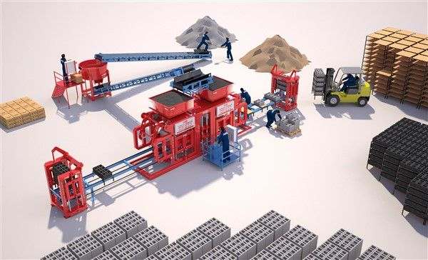 Machine à briquettes automatique PRS-402 - Capacité 300 m² de pavés en 8 heures - BEYAZLI GROUP_0