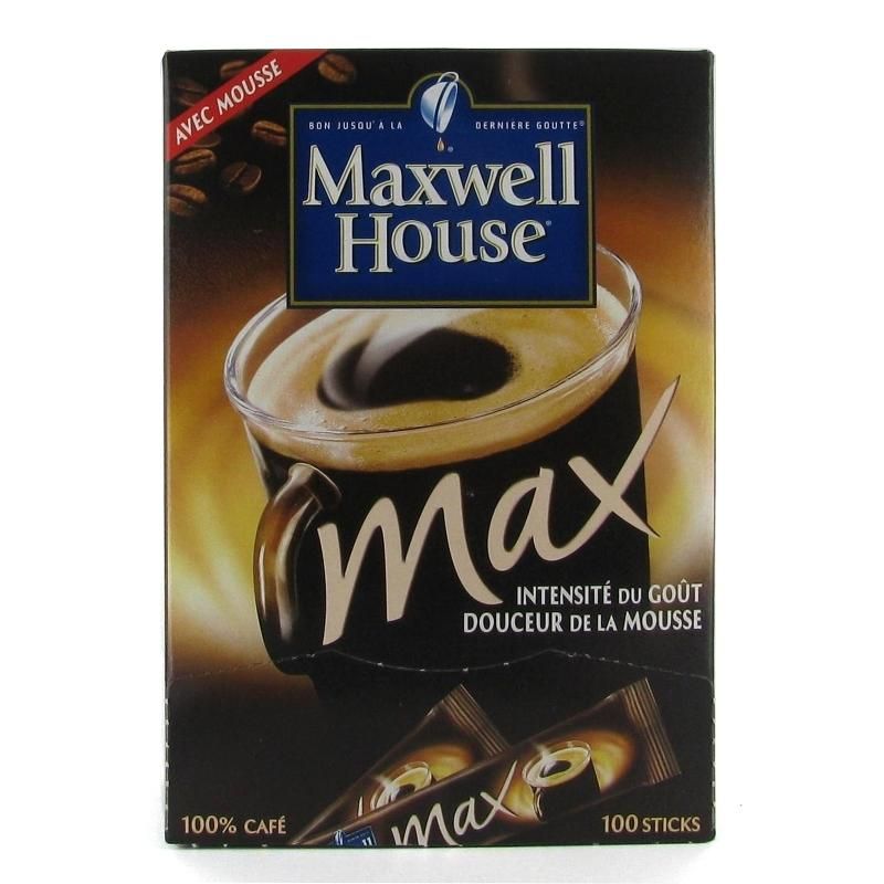 CAF&EACUTE  SOLUBLE MAXWELL HOUSE MAX - 100 STICKS_0