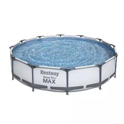 Piscine Tubulaire PVC Bestway Steel Pro Max 366x76 cm 6473 L - gris multi-matériau 905567_0