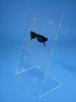 Porte-lunettes multi-niveaux - en plexi transparent épaisseur 3mm avec chants polis_0