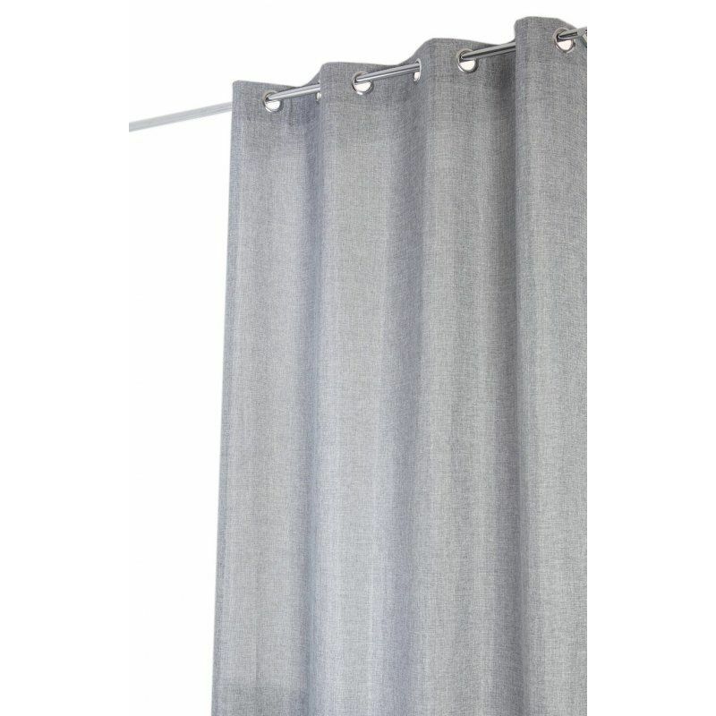 RideauDiscount Doublure Occultante 135 x 240 Galon Fronceur Oeillets Doublure Obscurcissante Gris Clair