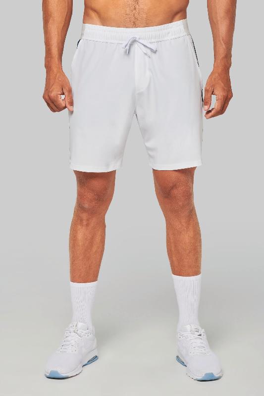 Short de padel bicolore homme - Réf: PA1030 - Ultra confortable avec ceinture élastiquée et plusieurs tailles/couleurs_0
