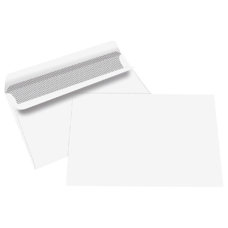 SIMPLY ENVELOPPE BLANCHE - BUDGET -  - 162 X 229 MM - AUTOCOLLANTE - SANS FENÊTRE - 70 G/M2 - BOÎTE DE 500