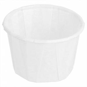 250 GODETS BLANCS PAPIER CUISSONS PLISSÉES 30 ML