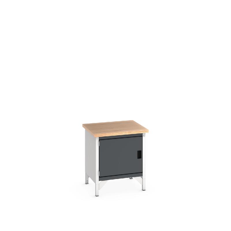 Desserte Monobloc KW Cubio 778-1.2 Mpx - Établi avec rangement intégré - Compartiment à porte 750x750x840mm_0