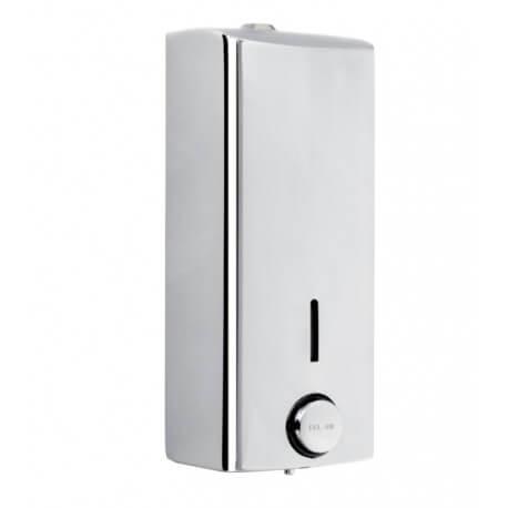 Distributeur de savon liquide mural anti-vandalisme - Inox 304 poli brillant - 1L - DELABIE Réf. 510580_0