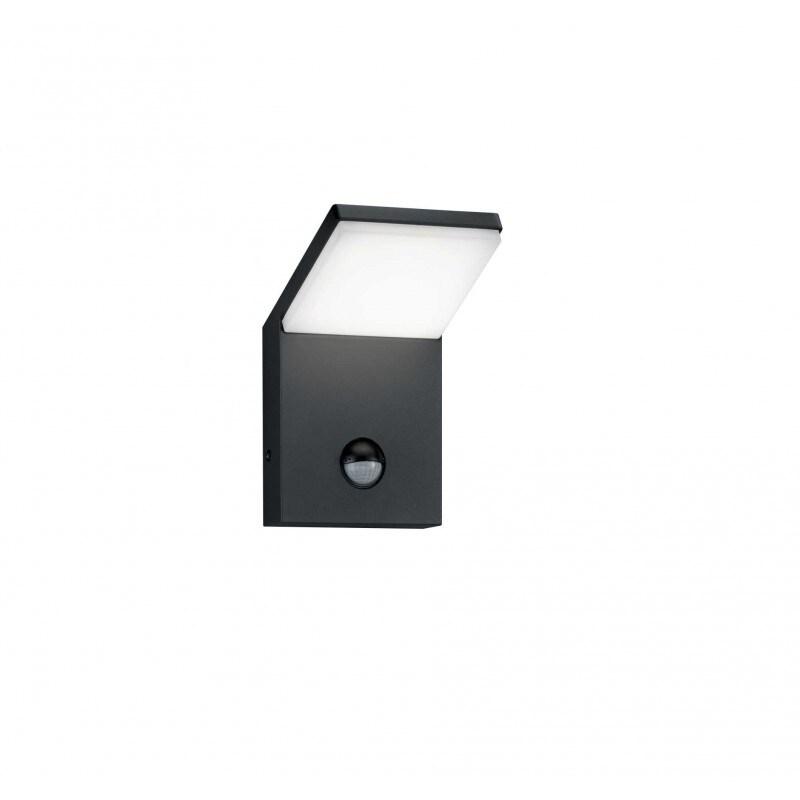 Applique extérieure LED Pearl détecteur de mouvement 8W 900lm 3000K IP54 anthracite - 221169142 - gris 4017807279290_0