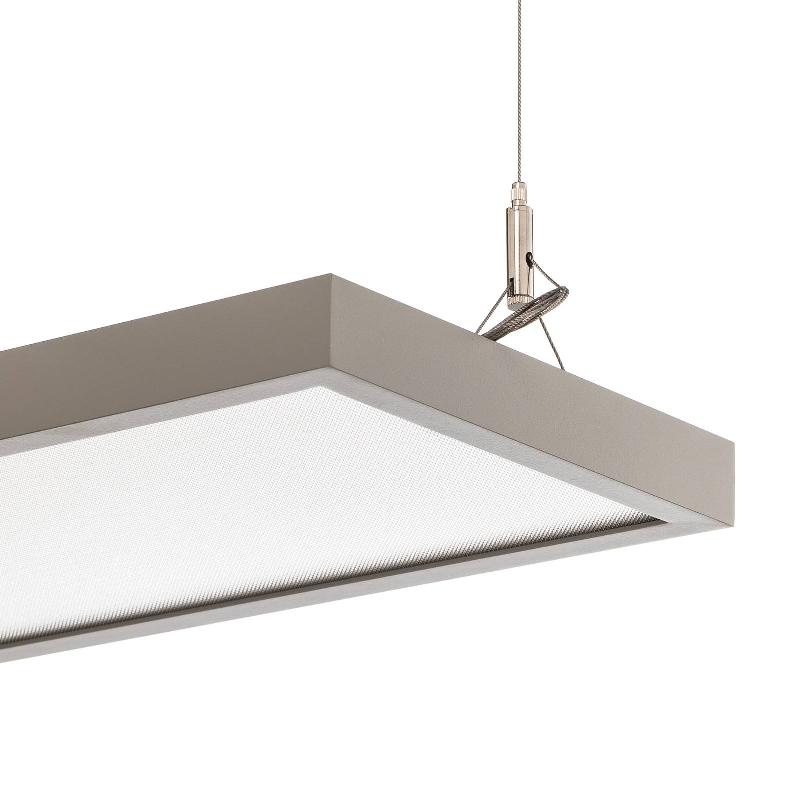 ARCCHIO FINIX SUSPENSION LED ARGENTÉE 60 W DIM