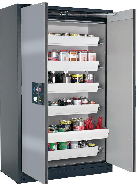 ARMOIRE SÉCURITÉ Q-PEGASUS-90 Q90.195.120.WDAC GRIS/ARGENT - MANUTAN COLLECTIVITÉS