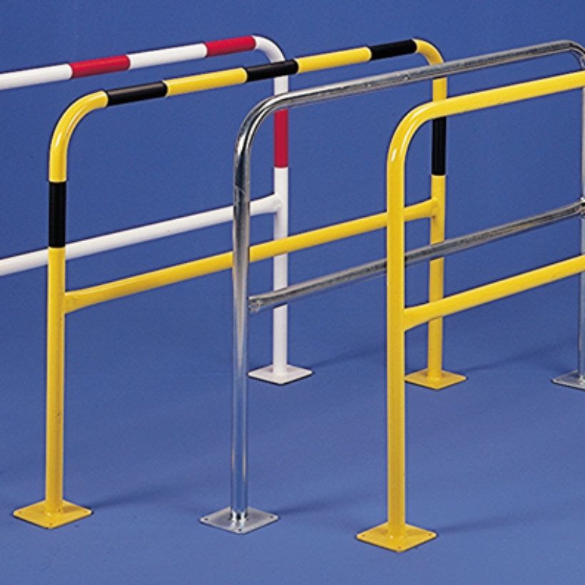 B354zjn barrières urbaines - mottez - pour la protection - jaune avec 6 bandes noires_0