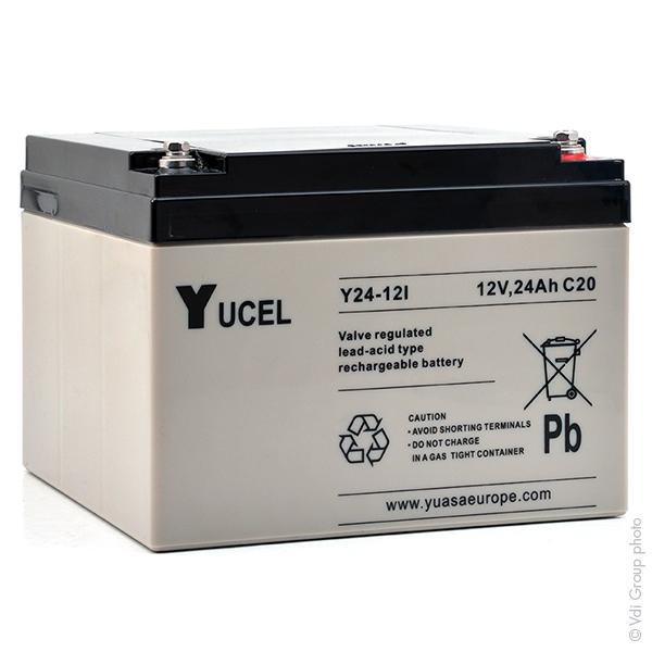 Batterie de démarrage plomb AGM Yucel Y24-12I - 12V 24Ah M5-F - durée de vie 3 à 5 ans_0