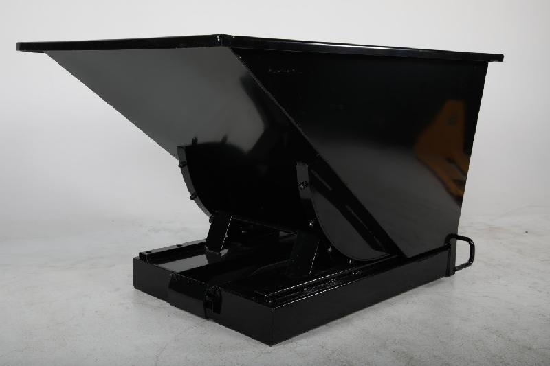 Benne auto-basculante 600L noire - Capacité 2000kg - Dimensions 1525x865x870mm_0
