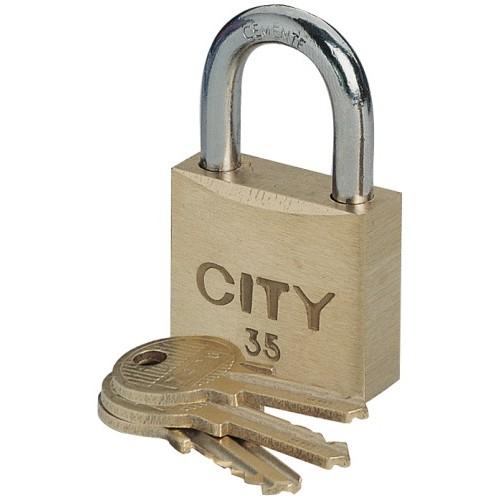 CADENAS À CLÉ - S'ENTROUVRANT SUR NUMÉRO DE SUIVI - ACIER CÉMENTÉ - CITY 30 ISEO CITY