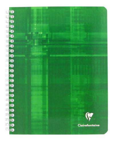 LOT DE 5 - CAHIER SPIRALE CLAIREFONTAINE METRIC 17 X 22 CM GRANDS CARREAUX 100 PAGES