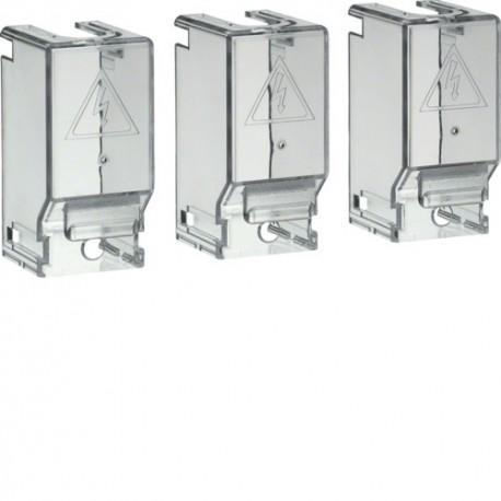 CAPOT CACHE BORNE 3P INTER 200 - APPAREILLAGE DE TETE HAGER HZC203