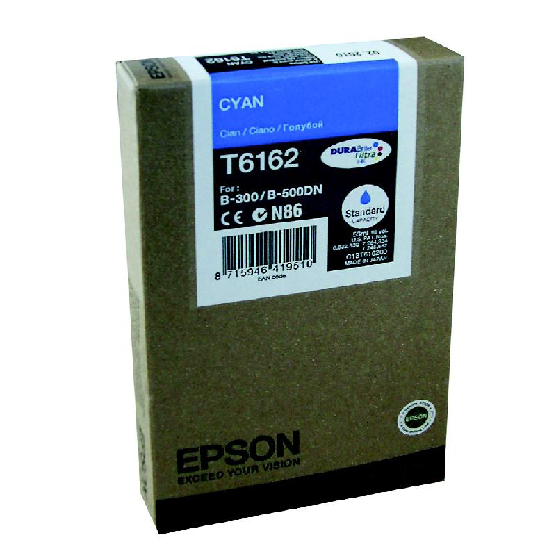 CARTOUCHE EPSON T6162 CYAN POUR IMPRIMANTES JET D'ENCRE