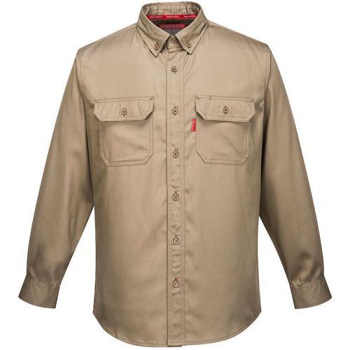 CHEMISE BIZFLAME 88/12 FR89 MARRON XXXL - PORTWEST