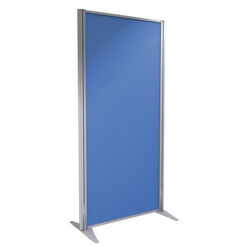 CLOISON KPRIM TISSU ACOUSTIQUE BLEU PROFIL ARGENT 200X81CM - CLEN