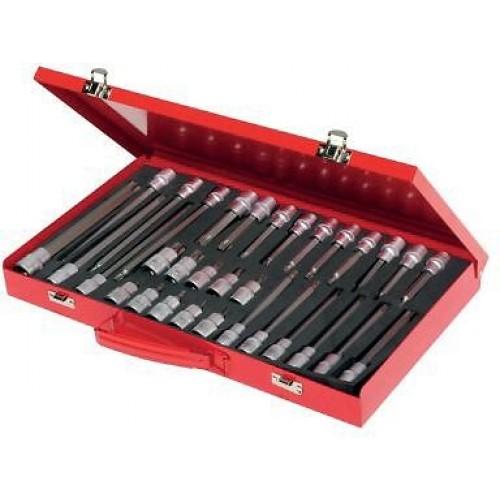 COFFRET 1/2'' DOUILLES DE TOURNEVIS TORX® - MÂLE - 32 PIÈCES SAM OUTILLAGE