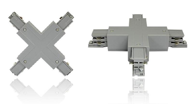 CONNECTEUR TRIPHASE CROIX X  GRIS  230V