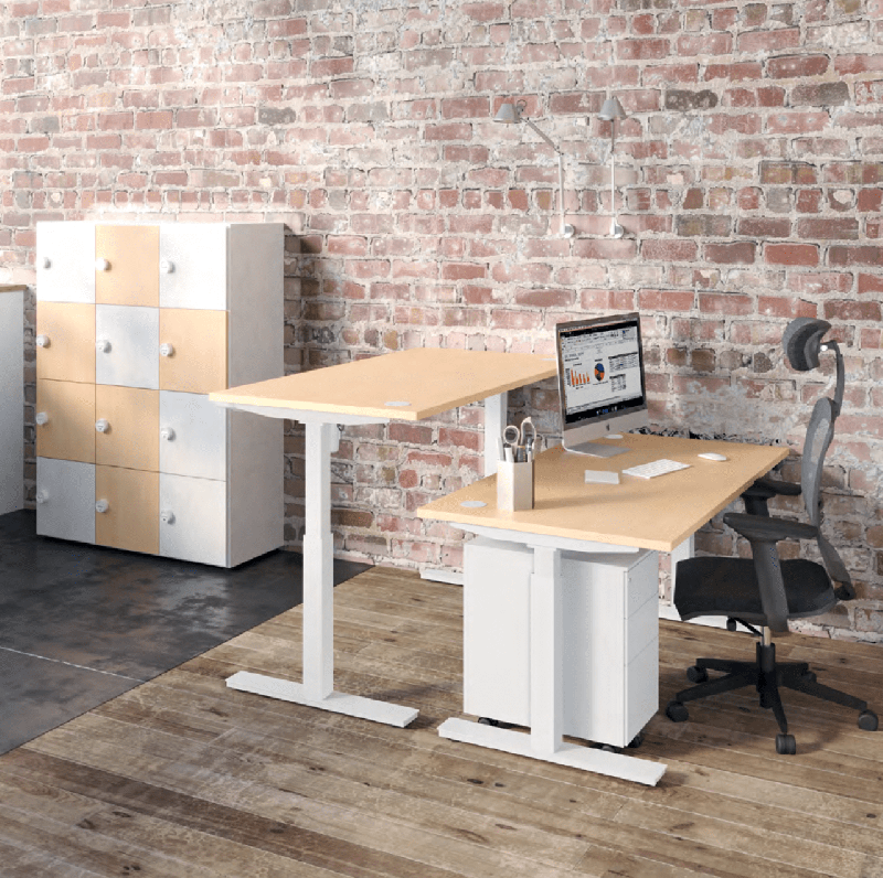 Envol One - Bureau droit à réglage électrique - Hauteur ajustable 71,5 à 117,5 cm - Garantie 5 ans - Buronomic_0