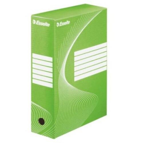 Esselte Lot de 25 Boîtes archives Boxy Vivida, dos 100 mm, coloris vert - 5902812336665_0