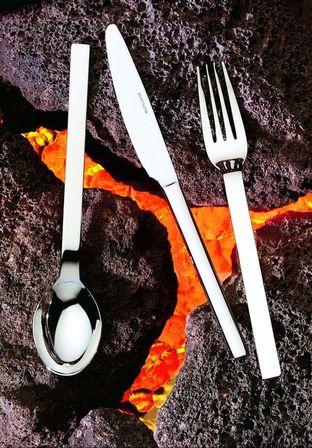 FOURCHETTE DE TABLE EN INOX 18/10 - LOT DE 6 - ETERNUM - GALAXY
