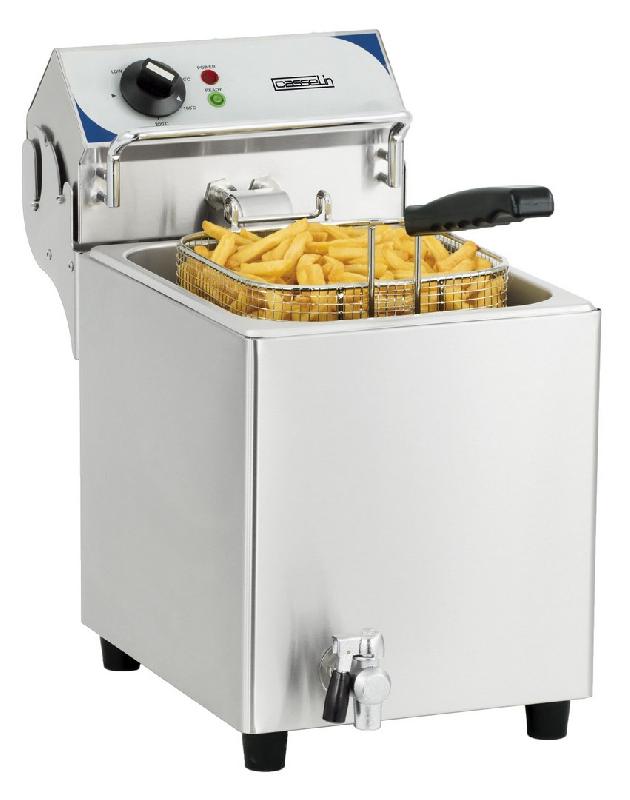 Friteuse professionnelle electrique avec vanne de vidange 7 litres puissance 2 800 w / 230 v - CFEV7B_0