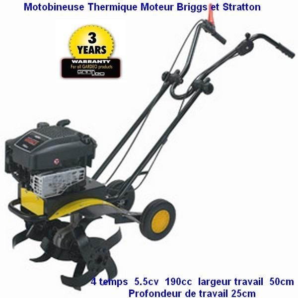 GARDEO MOTOBINEUSE GMTBT50HP55BS MOTEUR BRIGGS STRATTON 5.5CV