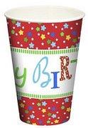 GOBELET EN CARTON 'HAPPY BIRTHDAY', 0,2 L - LOT DE 7