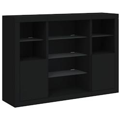 Helloshop26 - Buffet bahut commode armoire meuble de rangement organisateur cuisine salle de séjour salon avec lumières LED 3 pcs 02_0037228 - 30002_0