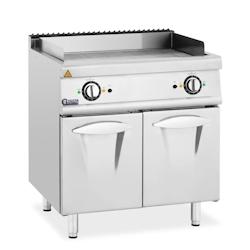Helloshop26 - Plancha électrique double 10,8 kw rainurée armoire intégrée acier inoxydable acier chromé argent métallisé 14_0009541 - 3000221690117_0