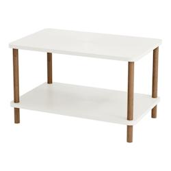 Helloshop26 - Table basse d'appoint rectangulaire 43 x 70 x 44 cm blanc 03_0008489 - blanc 3001934582720_0