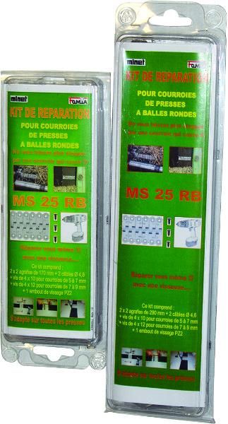 KIT DE REPARATION COURROIES ROUND-BALLER AGRAFES 170MM