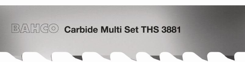 Lame de scie à ruban au carbure Multi Chip THS, 1,4/2 dents par pouce - 41 mm x 1,3 mm - 3881-41-1.3-THS-1.4/2_0