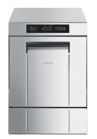 Lave-verre SMEG UG401DM - Panier 40x40 cm - Acier inoxydable INOX AISI 304 - Pompe de vidange intégrée - 3 programmes automatiques_0
