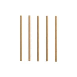 Papstar 4000 pailles cocktail, papier Ø 7 mm - 15 cm brun - 4002911795484_0
