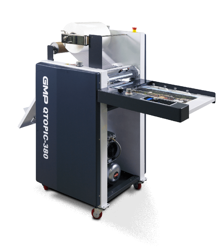 Pelliculeuse QTOPIC 380 F - multifonction ultra-compacte avec insertion semi-automatique et système de coupe automatique_0