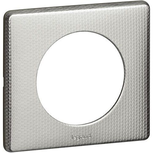 PLAQUE CÉLIANE MÉTAL 1 POSTE FINITION ALU SNAKE - LEGRAND