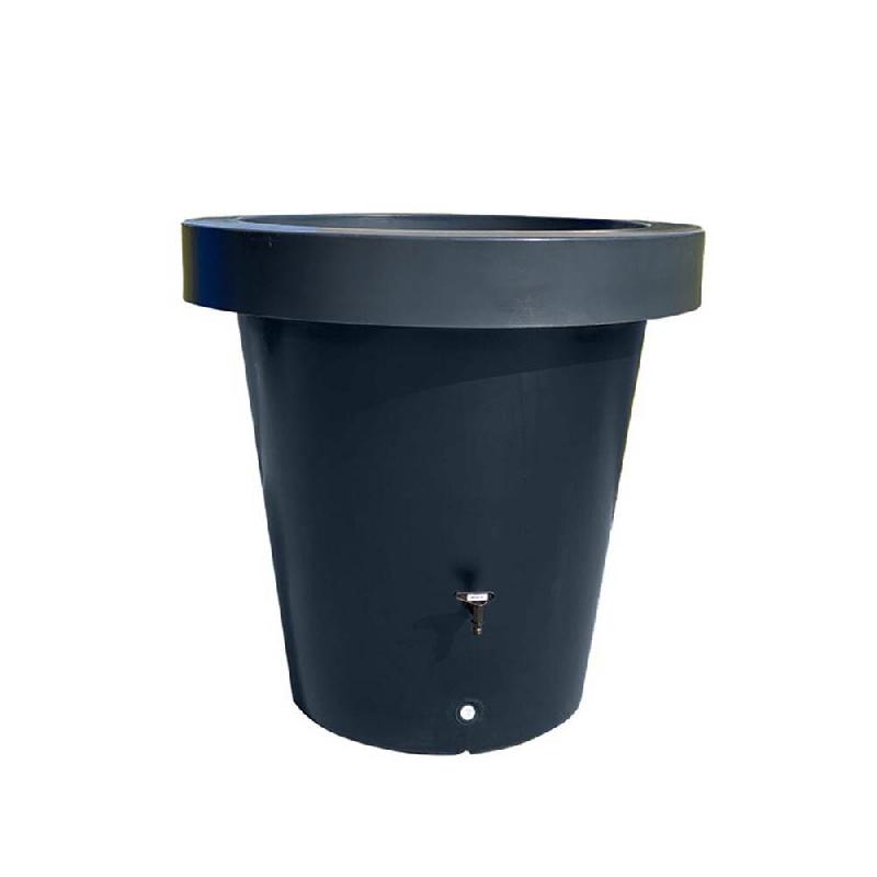 PLAST'UP ROTOMOULAGE Carré de plantation récupérateur d'eau de pluie mural lluvia 420l - NOIR - noir 0036336945586_0