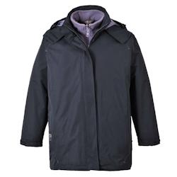 Portwest - Parka de travail pour femmes 3 en 1 ELGIN Bleu Marine Taille L - L bleu 5036108173815_0
