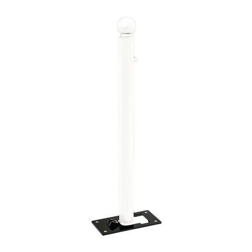 POTELET RABATTABLE SOLIBLOC Ø 76 MM BOULE - BLANC 9010 - PROCITY