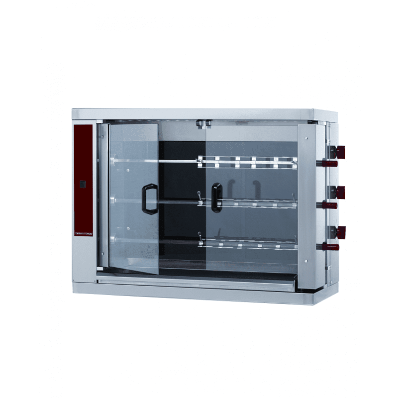 Rôtissoire électrique 3 broches 18 poulets MCM 3EE/3EEN  (Puissance : 13,5 Kw) - Puissance:13,5 Kw_0