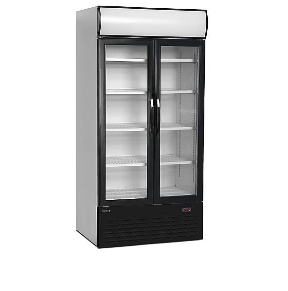 Réfrigérateur vitré 2 portes 796 litres porte aluminium noir - FSC1000H_0