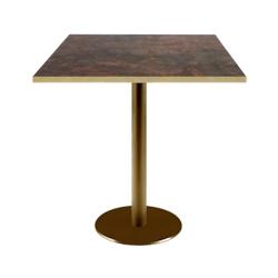 Restootab - Table 70x70cm Rome bistrot rouille - marron fonte 3701665200954_0