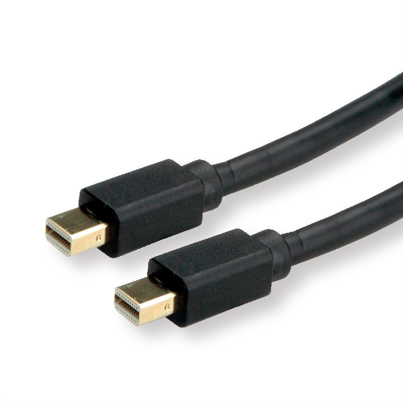 ROLINE - Câble Mini DisplayPort v1.4 - Mâle/Mâle - Noir - 1 m - Résolution jusqu'à 8K (7680x4320 @60Hz)_0