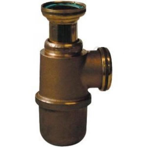 SIPHON POUR ÉVIER - À CULOT DÉMONTABLE - LAITON BRUT VALENTIN