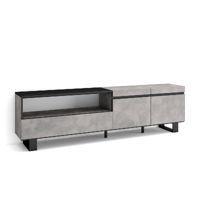 SKRAUT HOME Meuble TV, Banc Télé, 200x57x35cm, Pour les TV jusqu'à 80